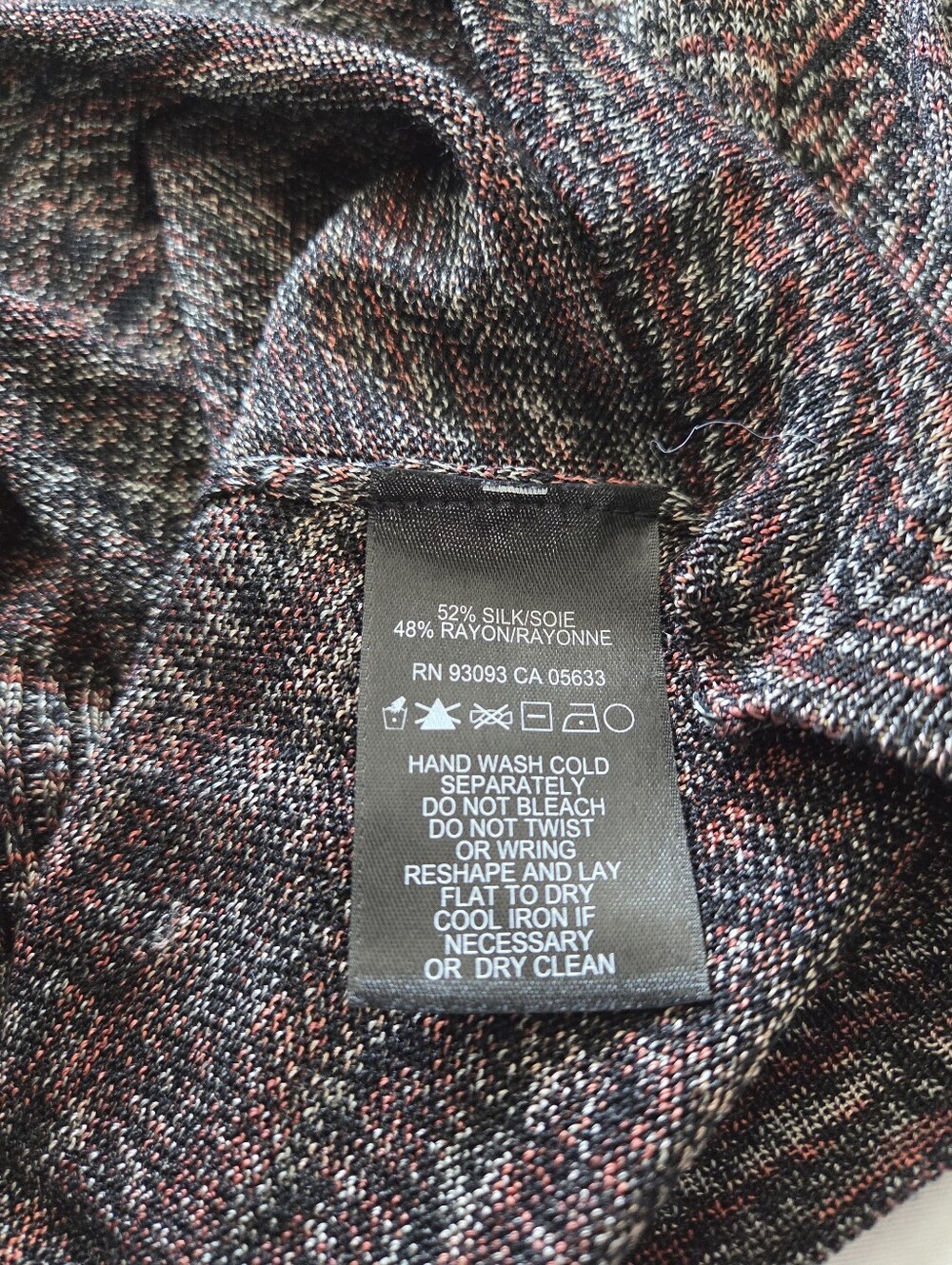 NIC + ZOE Women's Petite Small Multicolor Silk Blend Peplum Cardigan - Picture 5 of 5